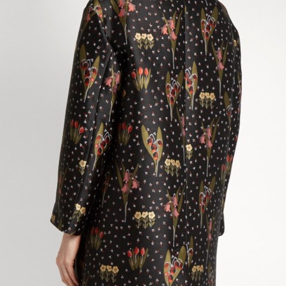 RED VALENTINO Blooming Garden Jacquard Coat - Picture 4 of 11